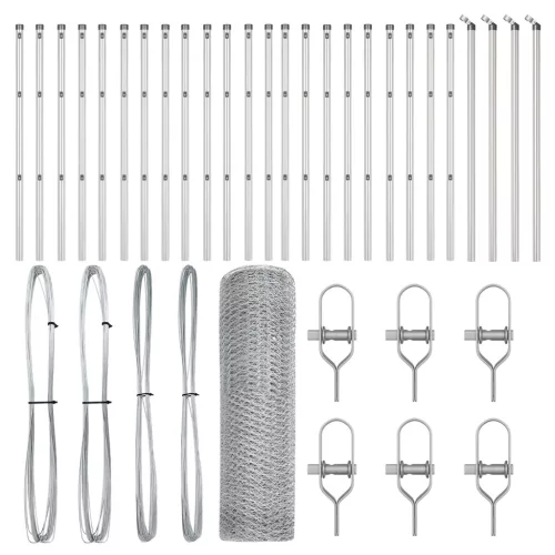  Hatszögű kerítés 0,6x50 m horganyzott acélból