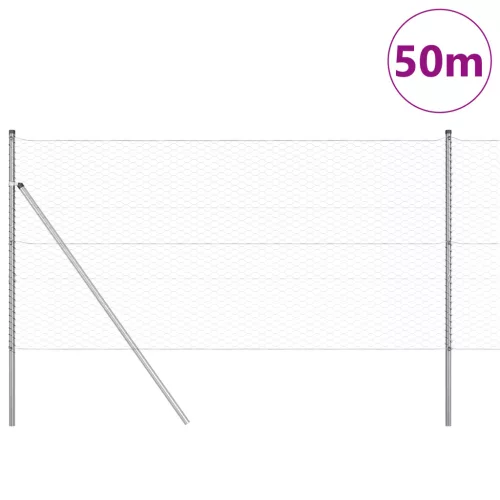  Hatszögletű kerítés 1.4x50 m Horganyzott acél