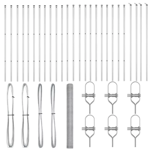  Hatszögletű kerítés 1.6x50 m Galvanizált acél