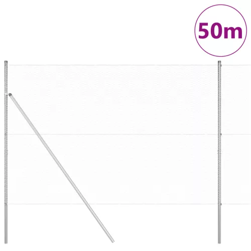  Hatszög Kerítés 1.6x50 m Horganyzott Acél