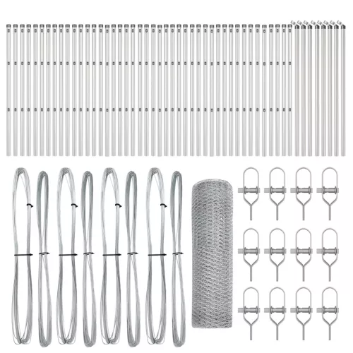  Hatszögletű kerítés 0.8x100 m Horganyzott acél