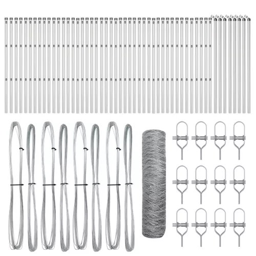  Hatszögletű kerítés 0.8x100 m Galvanizált acél