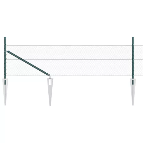  Hatszögletű Kerítés Zöld 0.4x10 m Acél