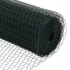  Hatszögletű Kerítés Zöld 0.4x10 m Acél
