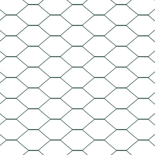  Hexagon Kerítés Zöld 0.4x10 m Acél