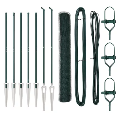  Hatszögletű Kerítés Zöld 1,2x10 m Acél