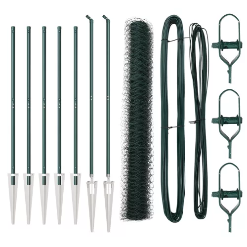  Hatszögletű Kerítés Zöld 1.2x10 m Acél