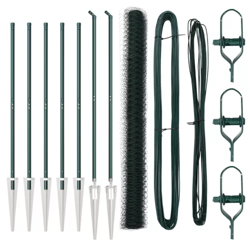  Hatszögetű Kerítés Zöld 1,5x10 m Acél