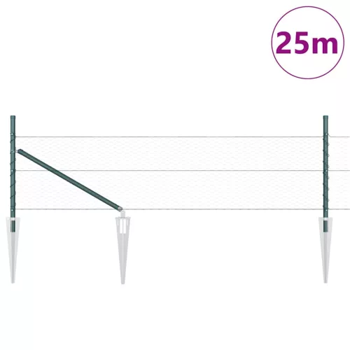  Kerítésoszlop Zöld 25 x 0,5 m (25 mm háló) Acél