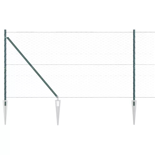 Kerítésoszlop Zöld 25 x 1,2 m (50 mm rács) Acél