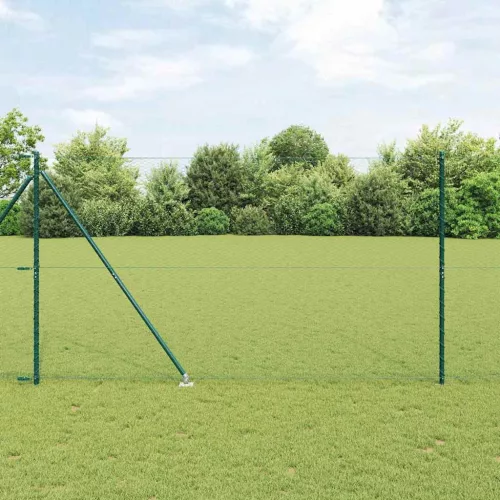  Kerítésoszlop Zöld 25 x 1,5 m (25 mm háló) Acél