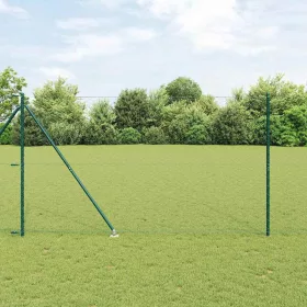  Kerítésoszlop Zöld 25 x 1,5 m (50 mm háló) Acél