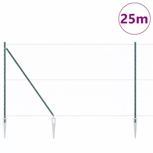  Kerítésoszlop Zöld 25 x 1,5 m (50 mm háló) Acél