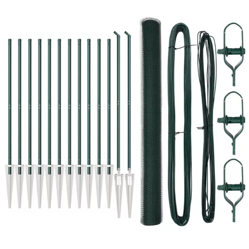  Hatszögletű Kerítés Zöld 1.6x25 m Acél