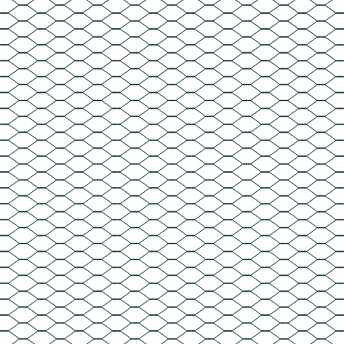  Hatszögletű kerítés Zöld 0.5x50 m Acél