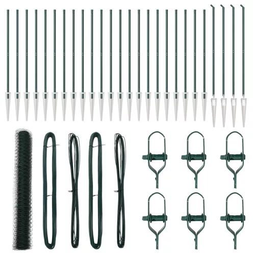  Hatszögletű Kerítés Zöld 1.4x50 m Acél