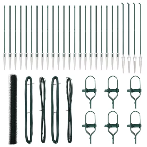  Hatszögletű Kerítés Zöld 1,5x50 m Acél