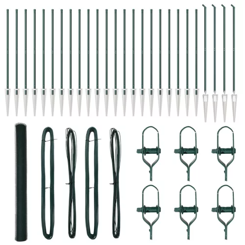  Hatszögletű Kerítés Zöld 1,6x50 m Acél