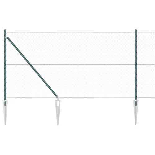  Hatszögletű kerítés Zöld 1x100 m Acél