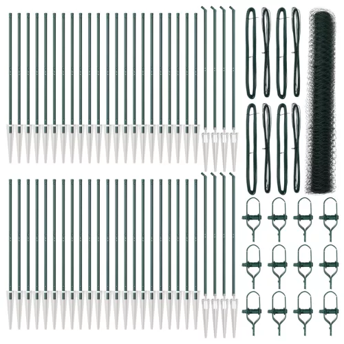  Hexagon Kerítés Zöld 1,2x100 m Acél