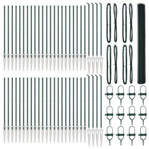  Zöld hatszögletű kerítés 1,5x100 m Acél