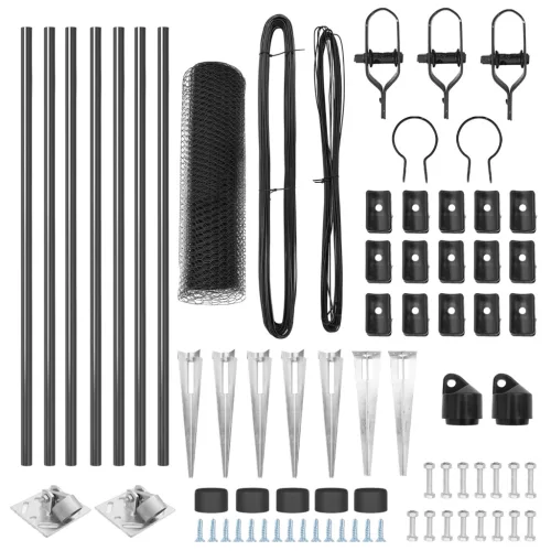  Szürke Hatszögletű kerítés 0.4x10 m Acél