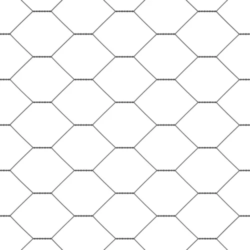  Hatszögletű Kerítés Szürke 1x10 m Acél