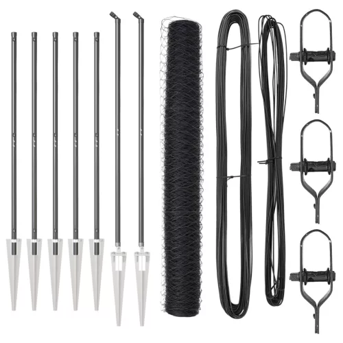  Hexagon Fence Szürke 1.4x10 m Acél