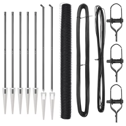  Hatszögletű Kerítés Szürke 1.5x10 m Acél