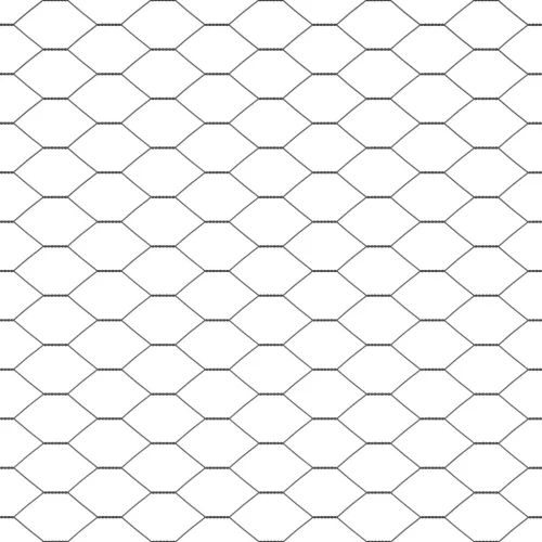  Hexagon Kerítés Szürke 0.4x25 m Acél