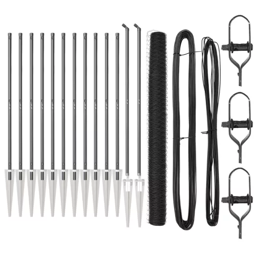  Hatszögletű kerítés Szürke 1.6x25 m Acél