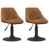  Forgatható Étkezőszékek 2 pcs Barna 46 x 44 x 77.5 cm Műbőr