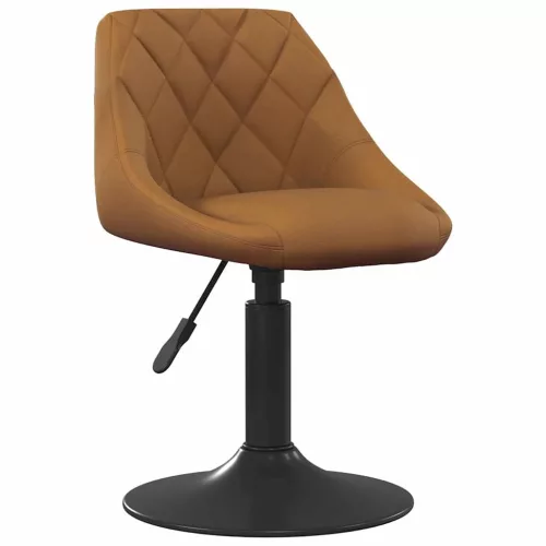  Forgatható Étkezőszékek 2 pcs Barna 46 x 44 x 77.5 cm Műbőr