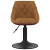  Forgatható Étkezőszékek 2 pcs Barna 46 x 44 x 77.5 cm Műbőr
