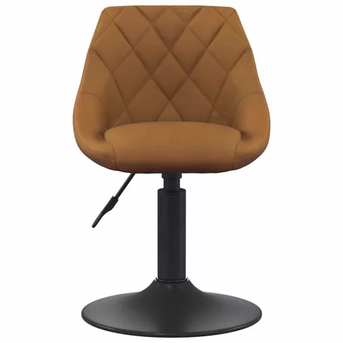  Forgatható Étkezőszékek 2 pcs Barna 46 x 44 x 77.5 cm Műbőr