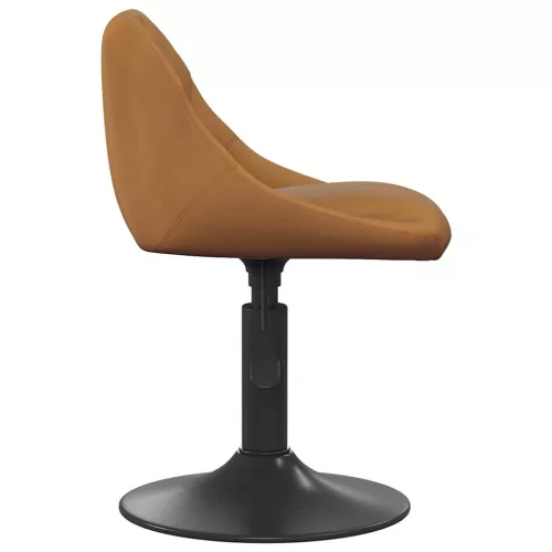  Forgatható Étkezőszékek 2 pcs Barna 46 x 44 x 77.5 cm Műbőr