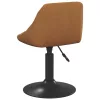  Forgatható Étkezőszékek 2 pcs Barna 46 x 44 x 77.5 cm Műbőr