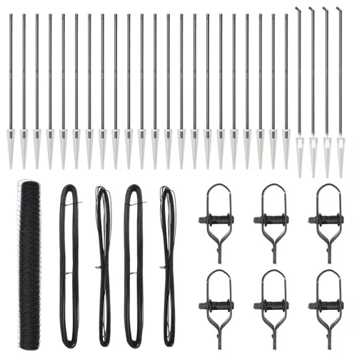  Hatszögletű Kerítés Szürke 1,4x50 m Acél