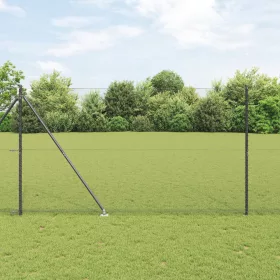  Hatszögletű kerítés Szürke 1.6x50 m Acél