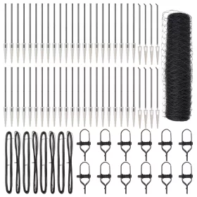  Hatszögletű Kerítés Szürke 0.5x100 m Acél