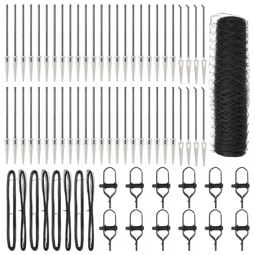  Szürke Hatszögletű Kerítés 0.8x100 m Acél