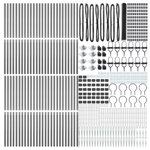  Hatszögletű kerítés Szürke 1,2x100 m Acél
