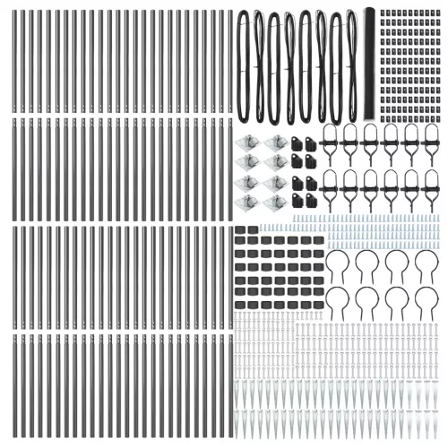  Hatszögletű kerítés Szürke 1,6x100 m acél