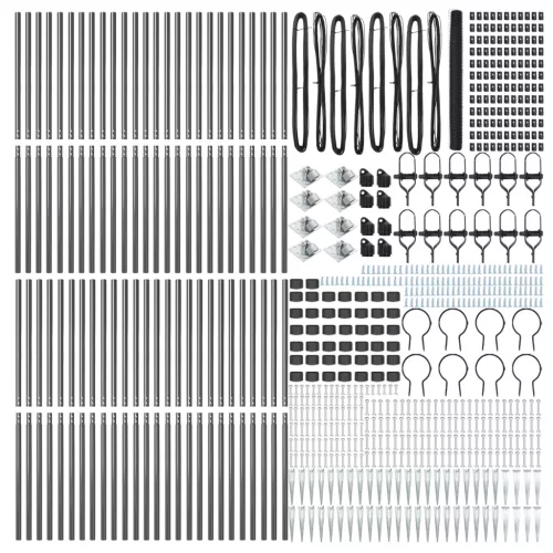  Szürke Hatszögletű Kerítés 1.6x100 m Acél