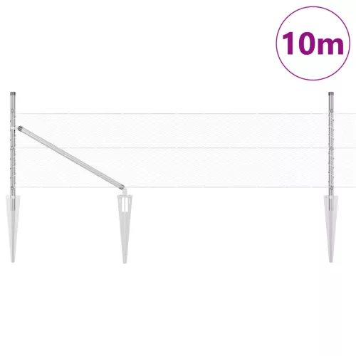  Hatszögletű kerítés 0,4x10 m Horganyzott acél