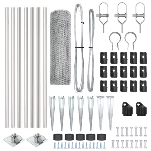  Hatszögletű kerítés 0,4x10 m Horganyzott acél