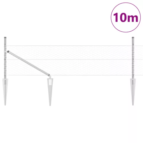  Hatszögletű Kerítés 0.5x10 m Horganyzott Acél