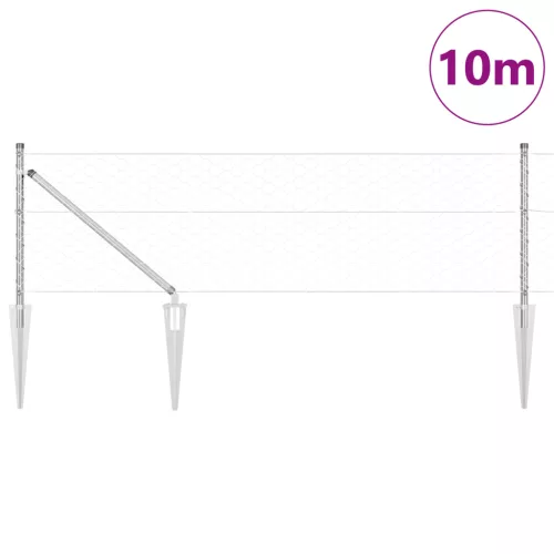  Hatszögű kerítés 0.6x10 m horganyzott acélból