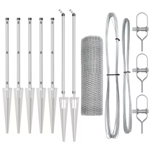  Hatszögű Kerítés 1x10 m Horganyzott Acél