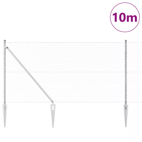  Hatszögletű Kerítés 1,2 x 10 m Horganyzott acél